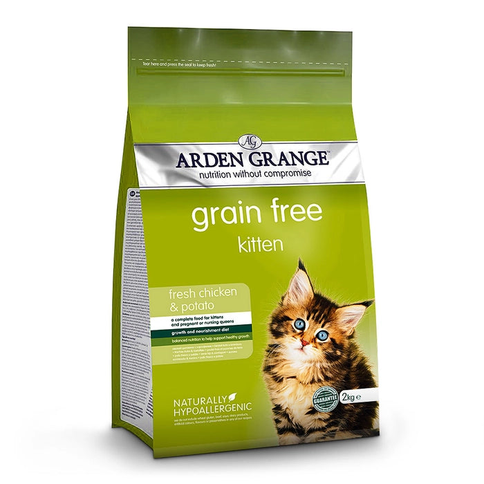 Arden Grange Grain Free Fresh Chicken & Potato Kitten Cat Dry Food