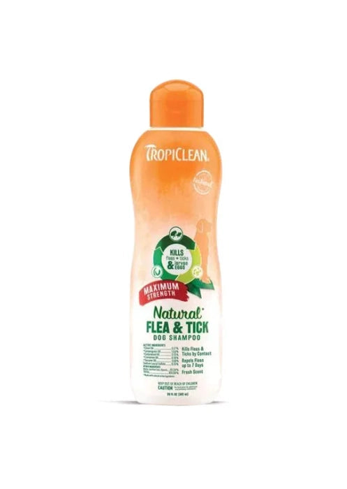 Tropiclean Natural Flea and Tick Shampoo Maximum Strength