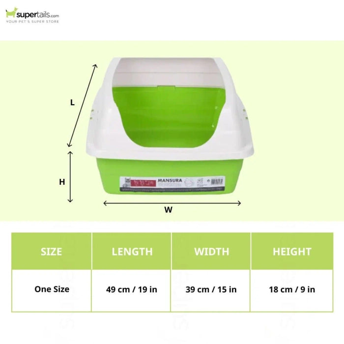 M-Pets Mansura Litter Tray with Rim for Cats