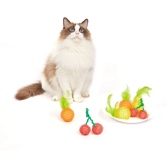 Fofos Fruity Netting Ball Assorted Display Box Cat Toy