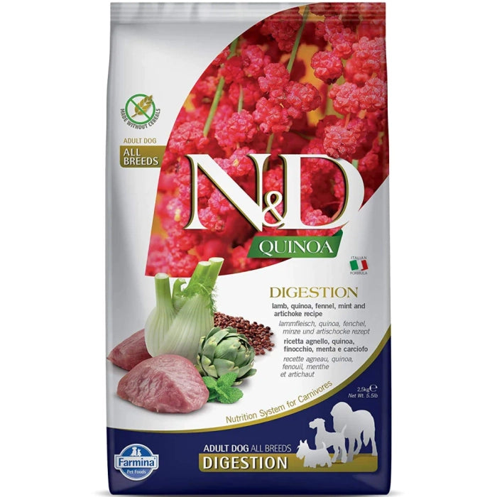 N&D Quinoa Digestion Lamb All Breed Adult Dog Dry Food