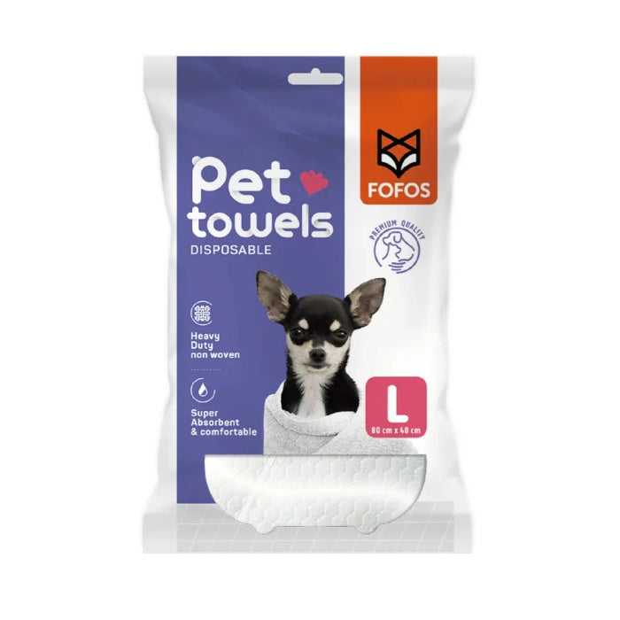 Fofos Disposable Pet Towels for Dog