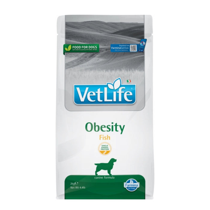 Vet Life Obesity Fish Dog Dry Food