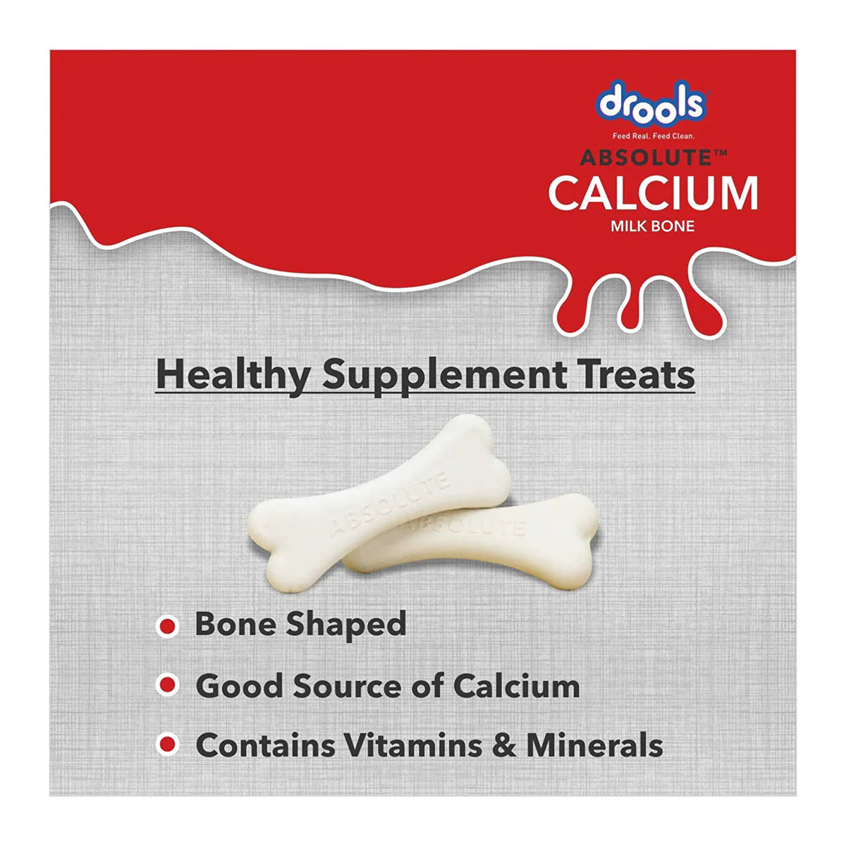 Drools Absolute Calcium Milk Bone Supplement for Medium Dog Breeds