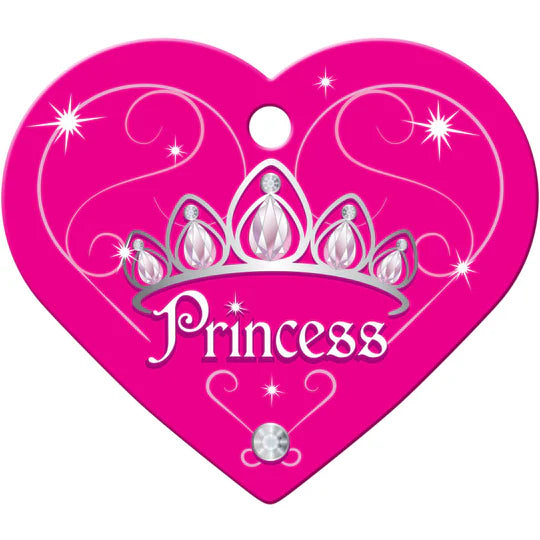 Quick Tag Heart Princess Shape Name Tag