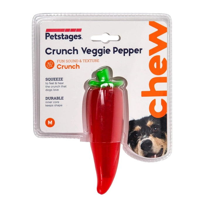 Petstages Crunch Veggies Pepper Dog Chew Toy