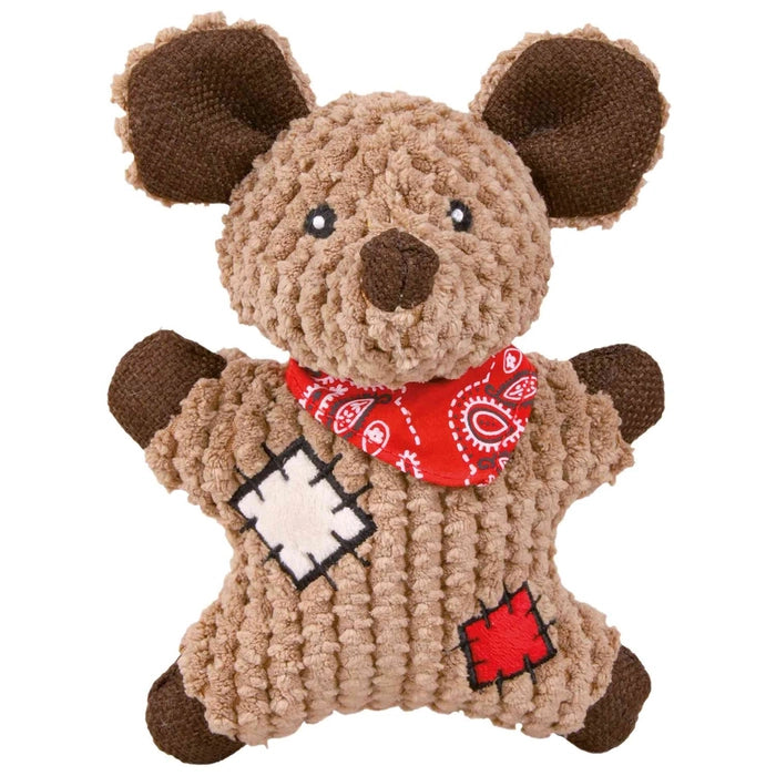 Trixie Mouse With Patches Fabric Jute
