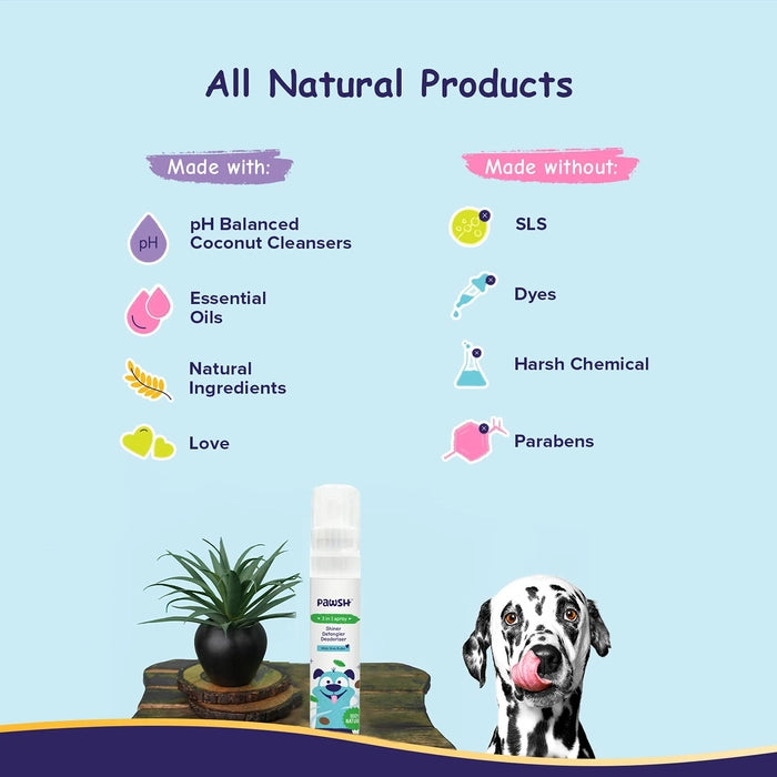Fofos Pawsh Natural 3 in 1 Pet Spray