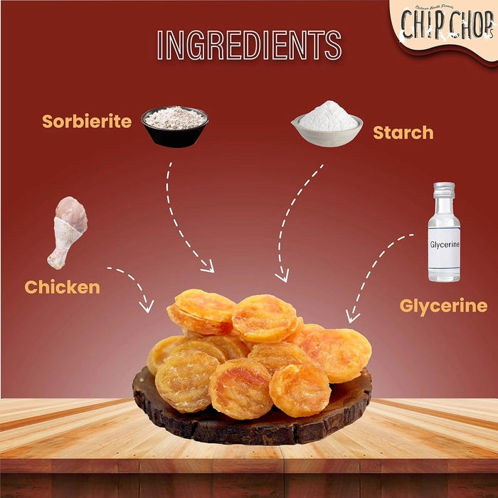 Chip Chops Chicken Chips Coins Dog Treat