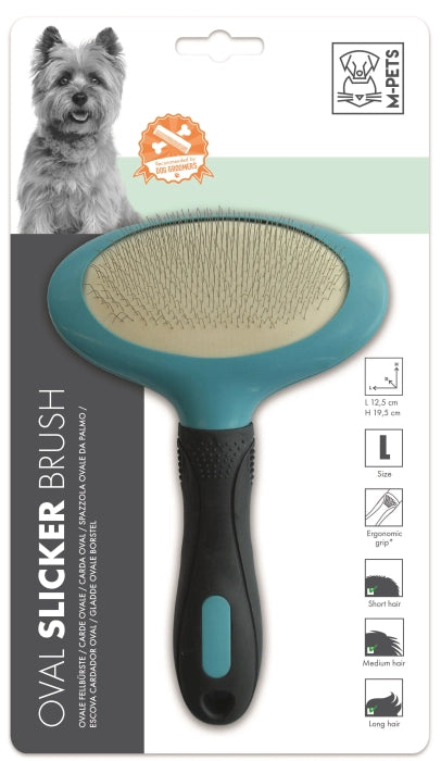 M Pets Oval Slicker Brush for Dogs