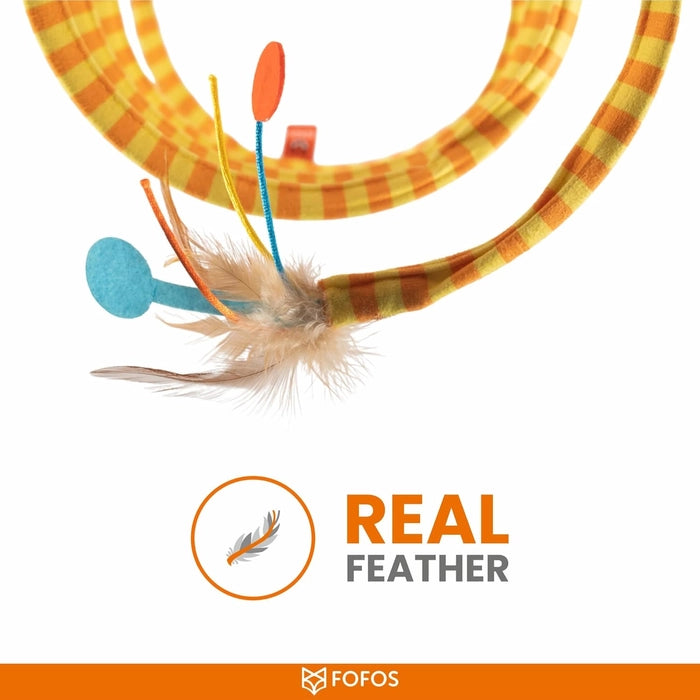 Fofos Safari Spiral Cat Toy Tunnel