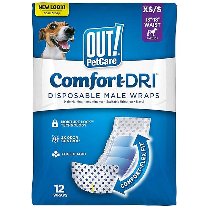 OUT Disposable Male Dog Diapers