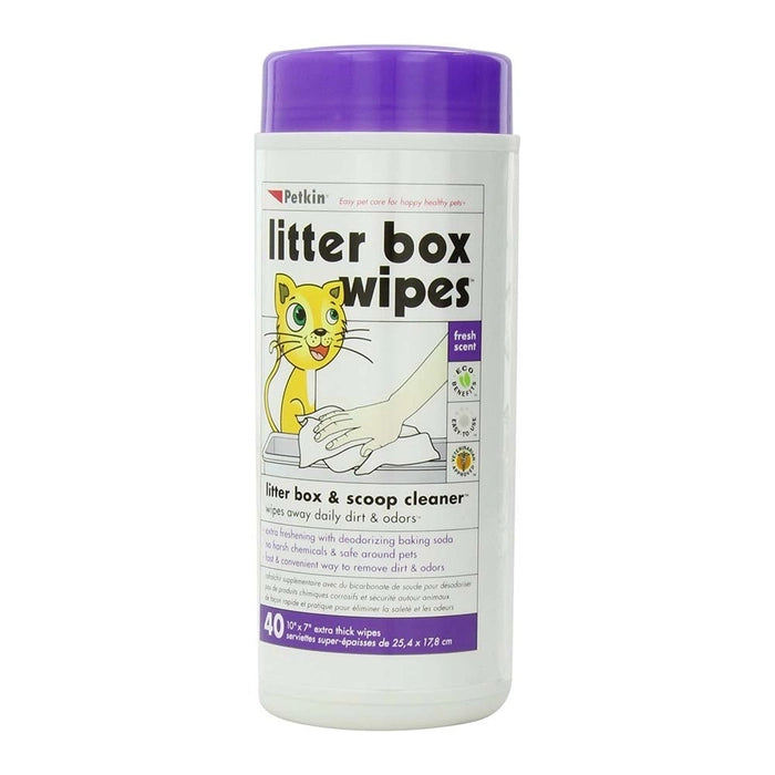 Petkin Litter Box Wipes for Cats