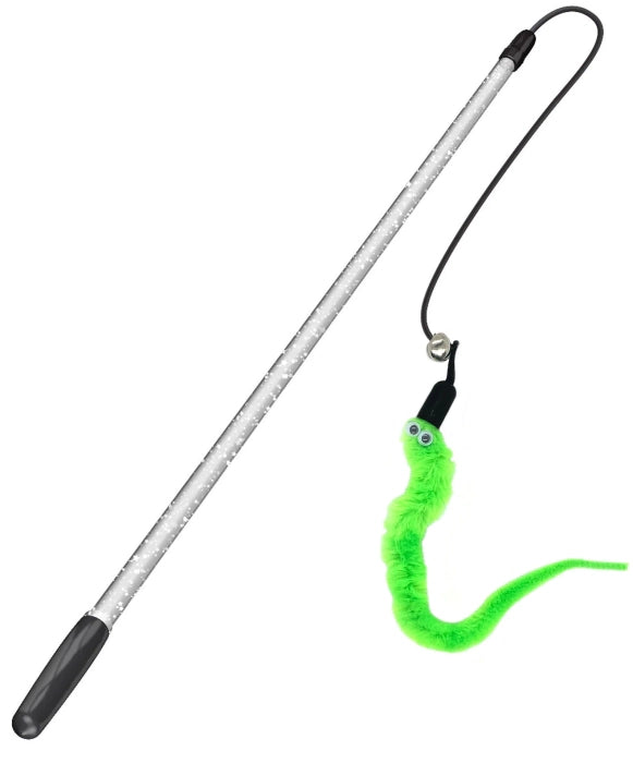Fofos Retractable Cat Worm Cat Teaser Toy