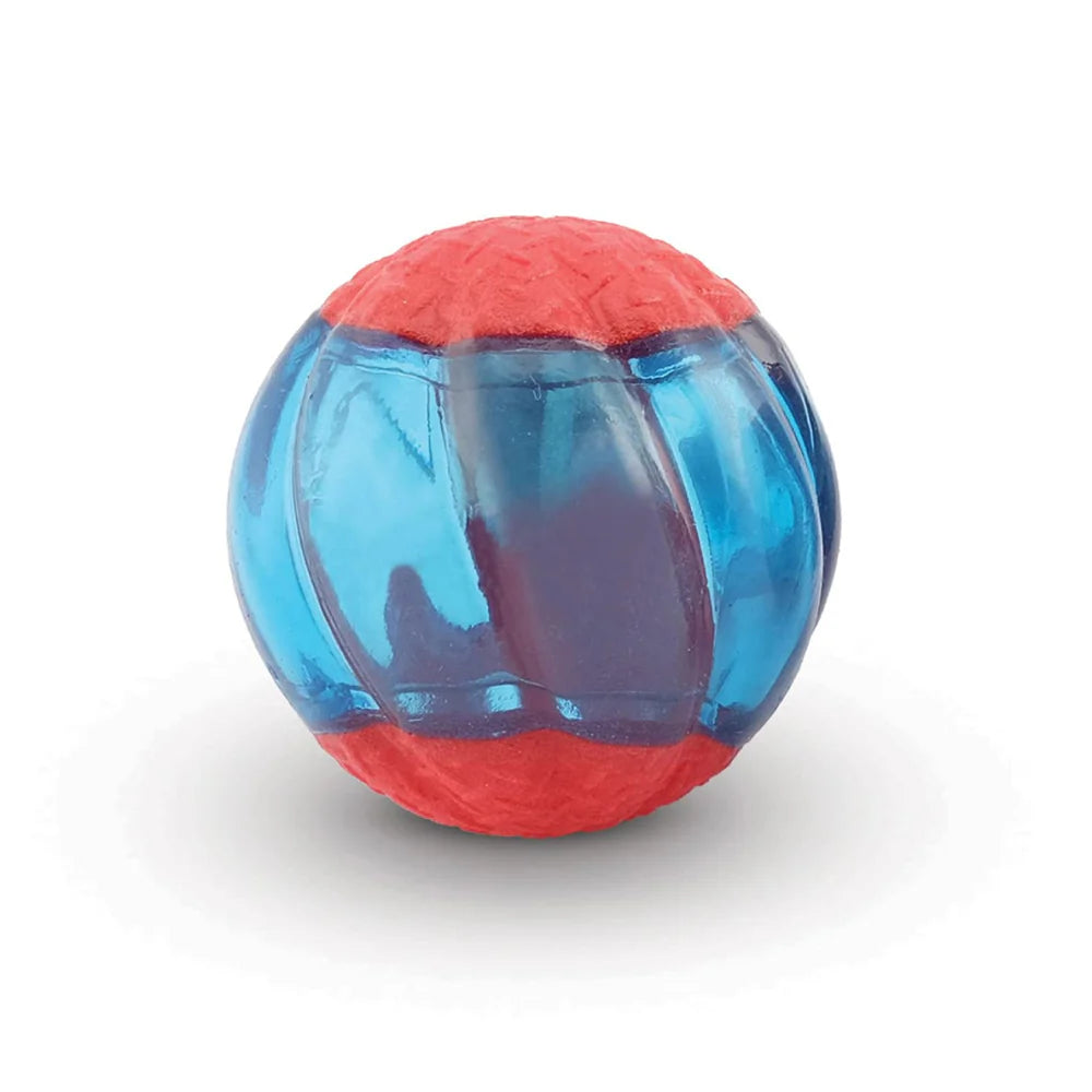 Zeus Duo Ball With Squeaker & Glow 2PK