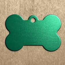 Kennel Aluminium Bone Shape Name Tag