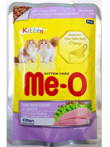 Me- O Chicken Chunk Kitten Cat Wet Food
