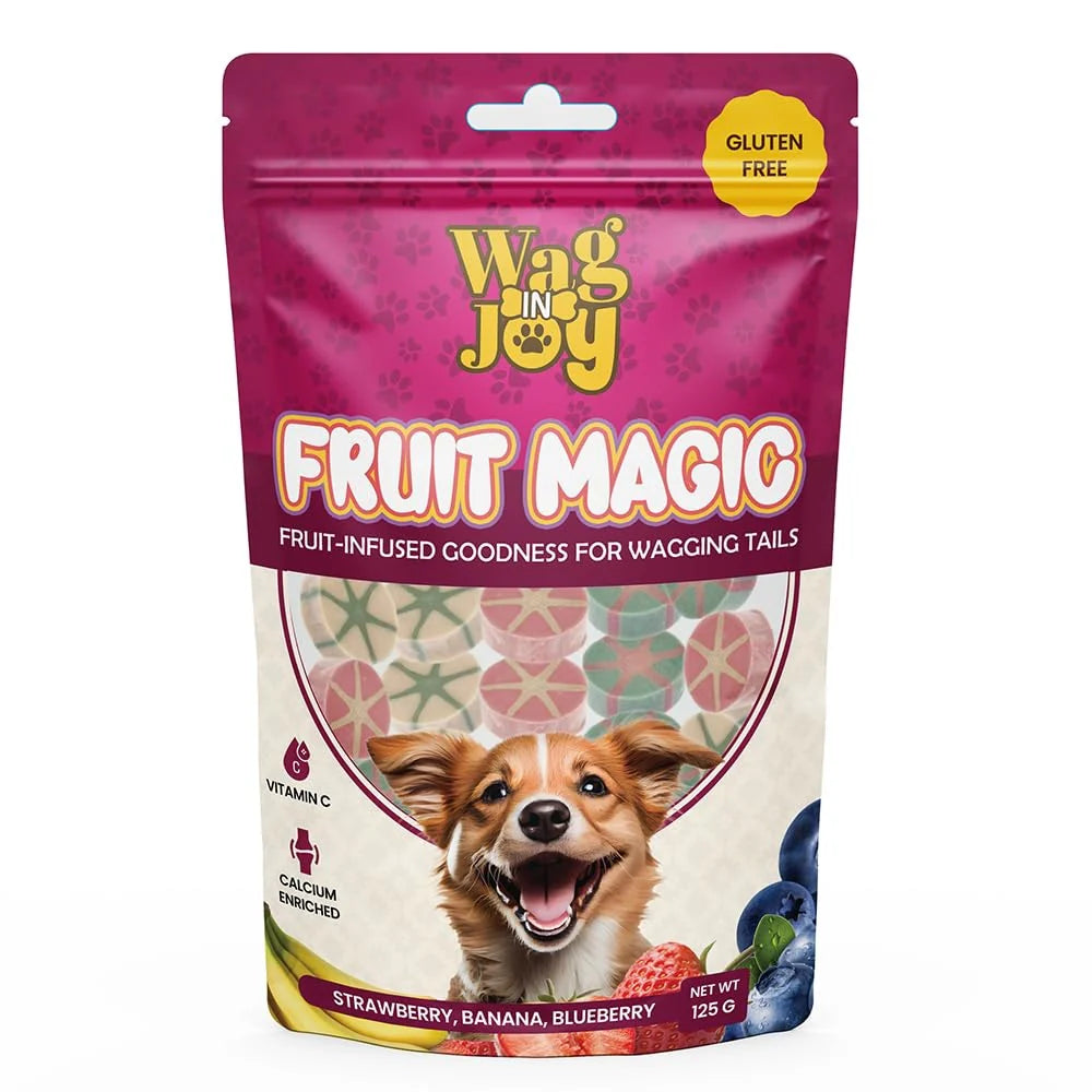 Wag In Joy Fruit Magic  Training Treats for Dogs