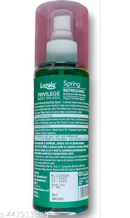 Lozalo Spring Privilege Dogs & Cats Body Splash