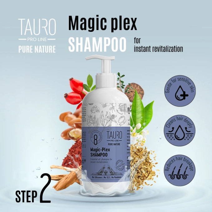 Tauro Pro Line Pure Nature Magic-Plex Coat Restoring Shampoo for Dogs and Cats