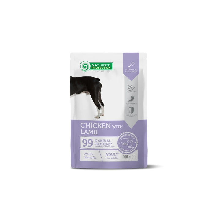 Nature's Protection Adult Chicken And Lamb Dog Wet Food