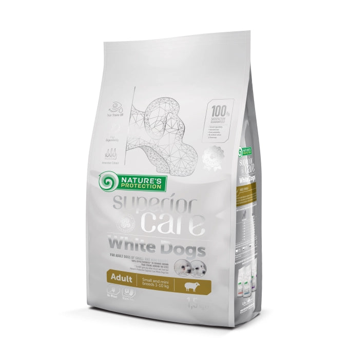 Nature's Protection Superior Care White Dogs Lamb Adult Small and Mini Breeds Dog Dry Food
