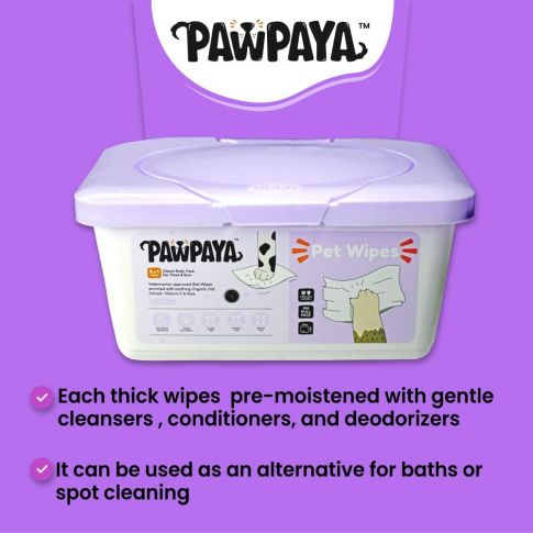 Pawpaya Pet Wipes 100 Pack