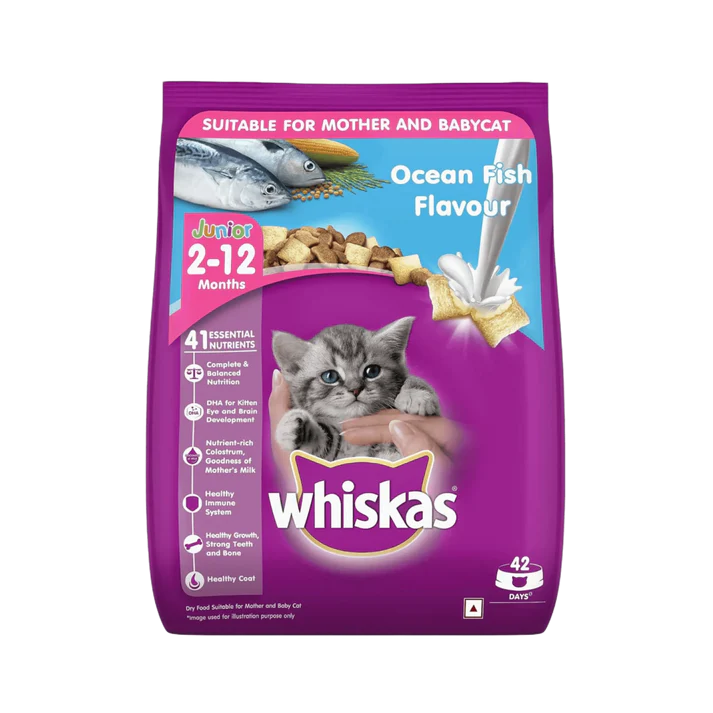 Whiskas Ocean Fish Junior Cat Dry Food – Roms N Raks