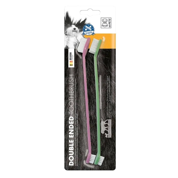 M-Pets Double Ended Toothbrush for Dogs