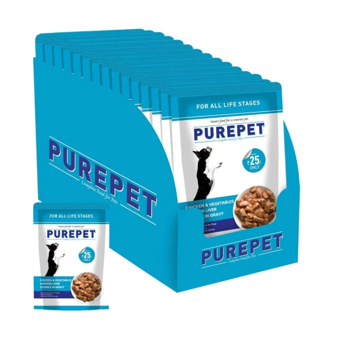 Purepet - Dry Food Combo for Adult Dog 1.1Kg