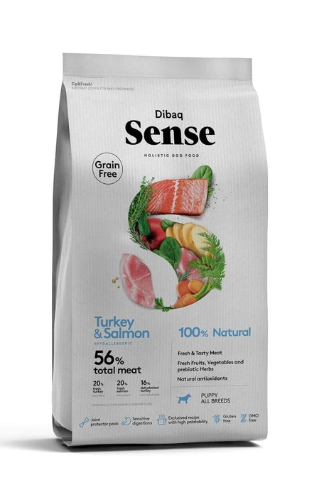 Dibaq Sense- Grain Free Turkey and Salmon Food for Dogs