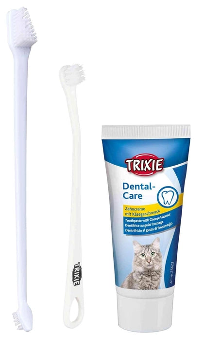 Trixie- Cats Dental Hygiene Set Cat Toothbrush and Toothpaste