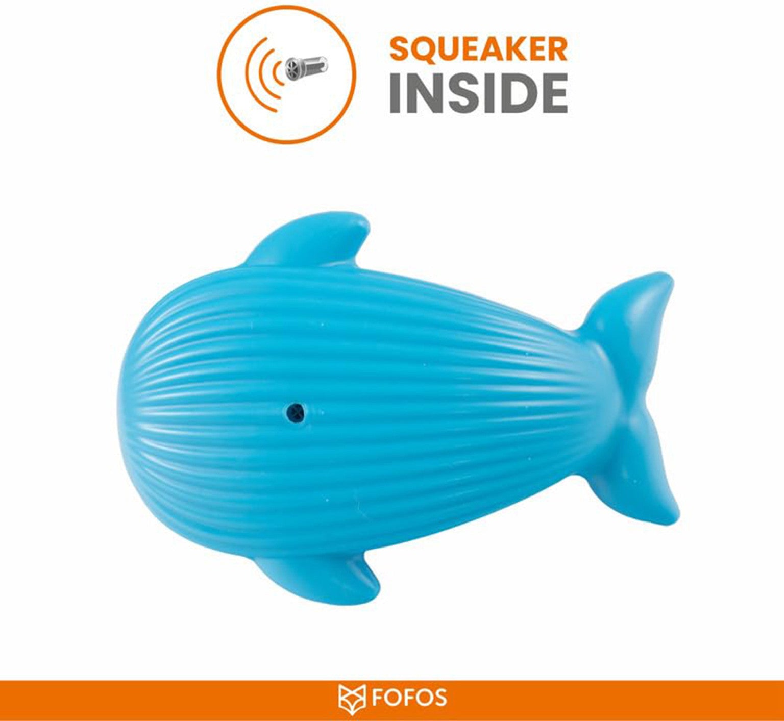 Fofos Tough Dog Toy Whale Dog Toy