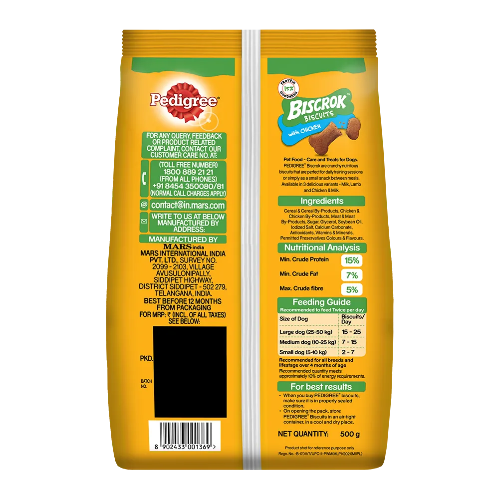 Pedigree- Biscrok Biscuits in Chicken Flavour