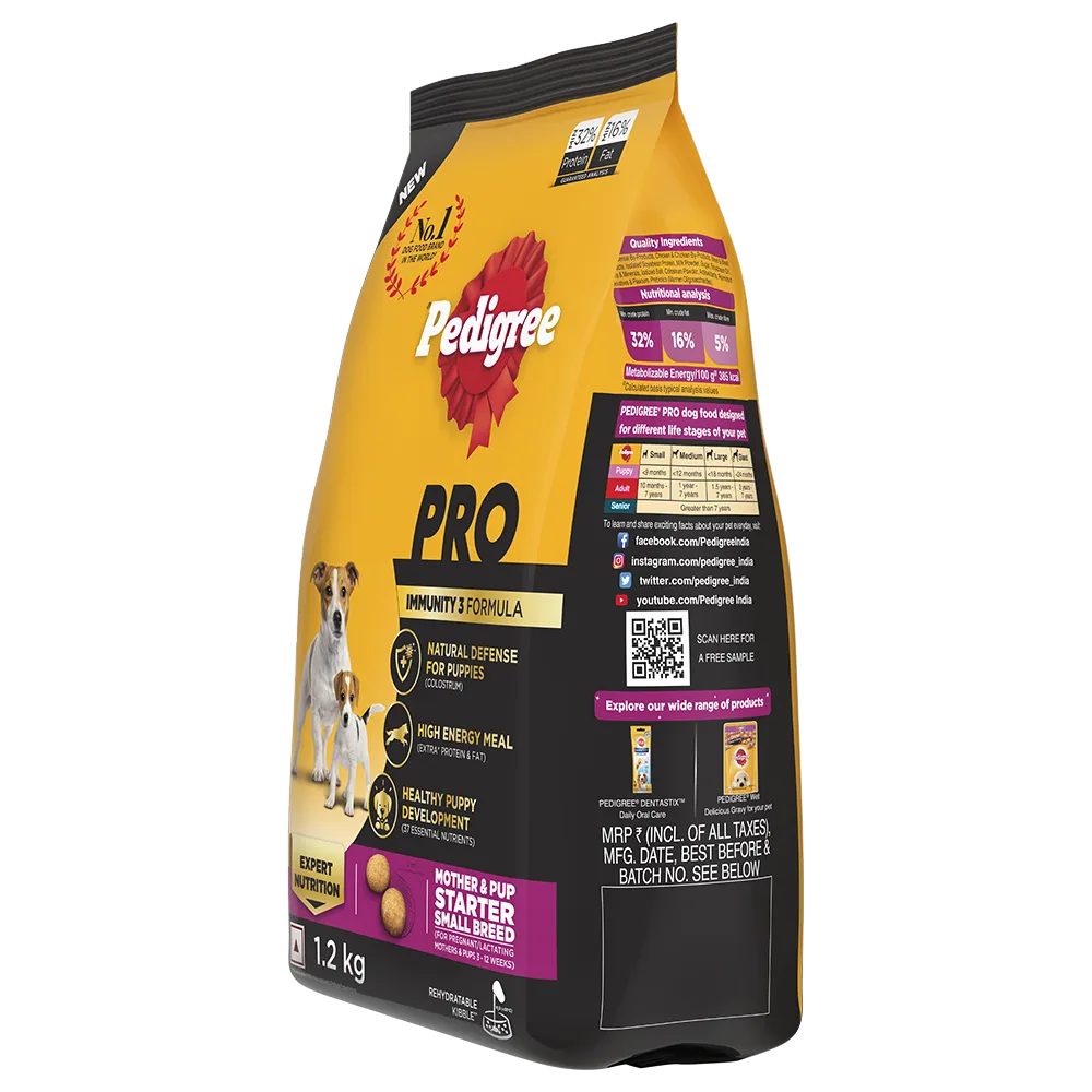 Pedigree- Professional Starter Mother and Pup Small Breed Dry Food