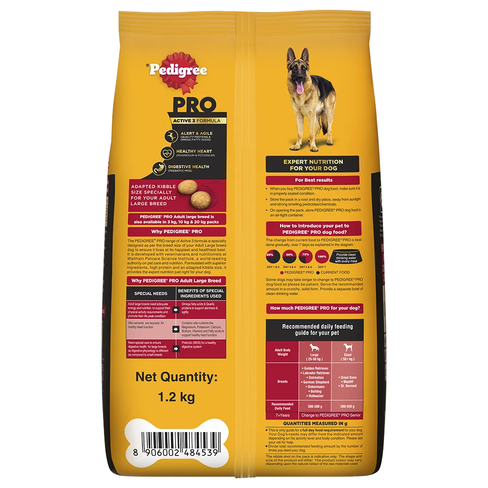 Pedigree- Professional Adult Dog Food Large Breed