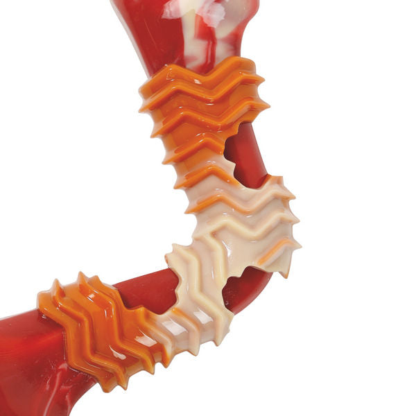 M-Pets Carnivore Boomerang Bone Bacon Scented Chew Toy for Dogs