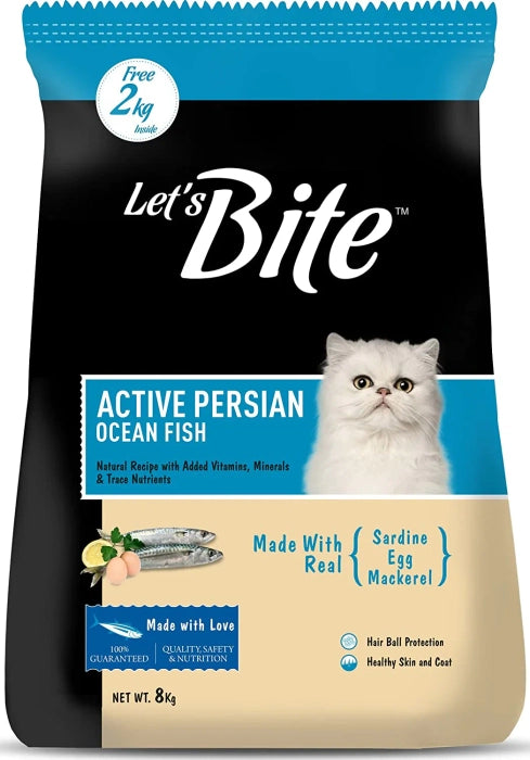 Let's Bite- Active Persian Cat Ocean Fish Dry Food