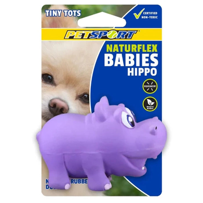 Petsport - Naturflex Babies Hippo Tiny Tots Dog Toy