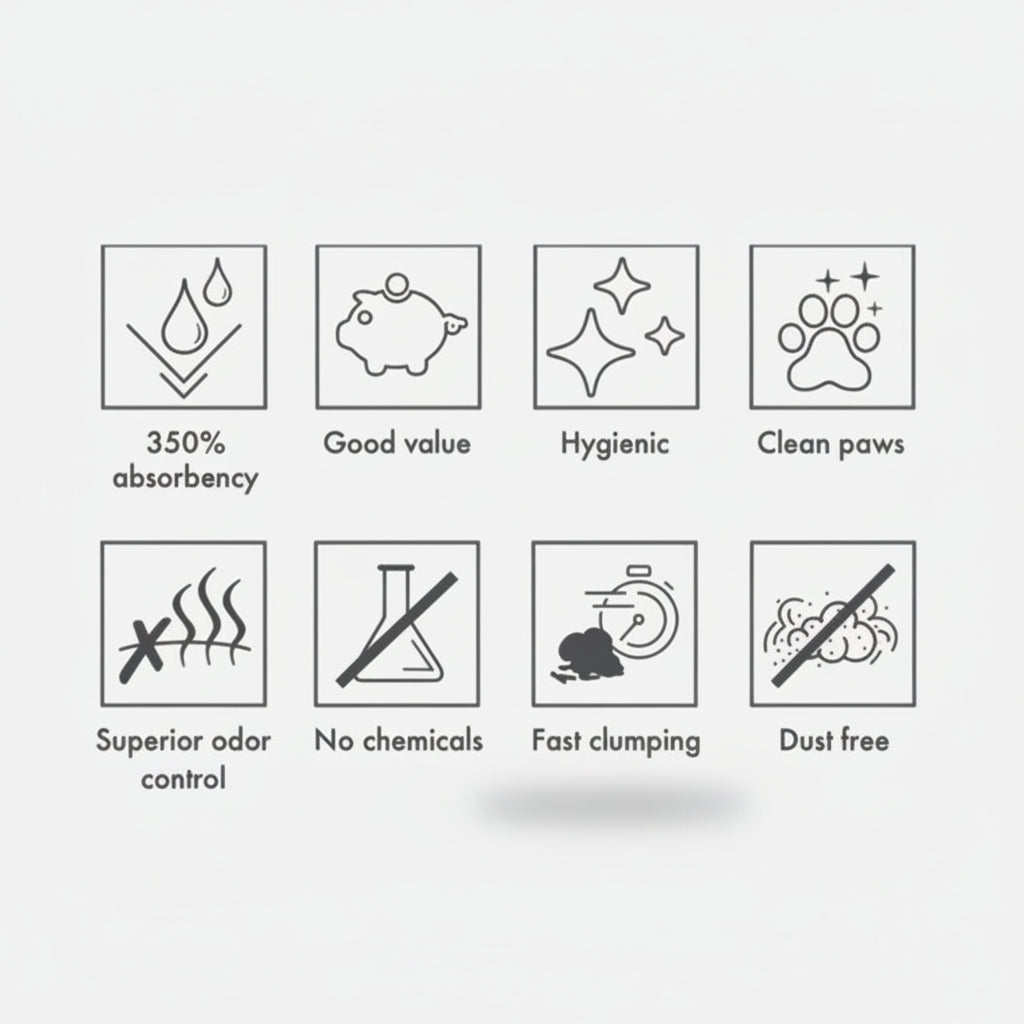 M-Pets Super Clumping Bentonite Unscented Cat Litter