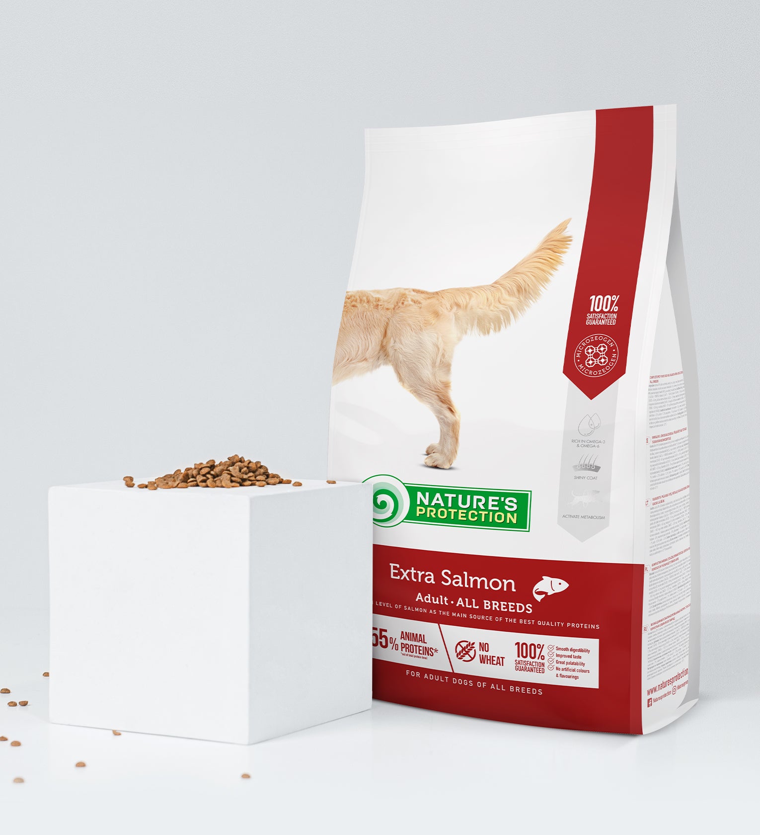 Nature’s Protection Adult Dogs Of All Breeds With Extra Salmon Dog Dry Food