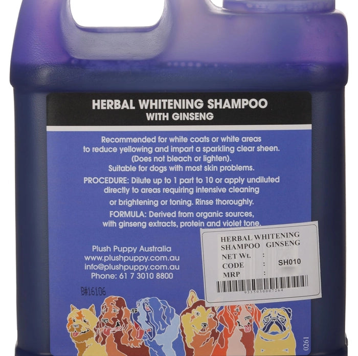 Plush puppy- Herbal Whitening Shampoo with Ginseng