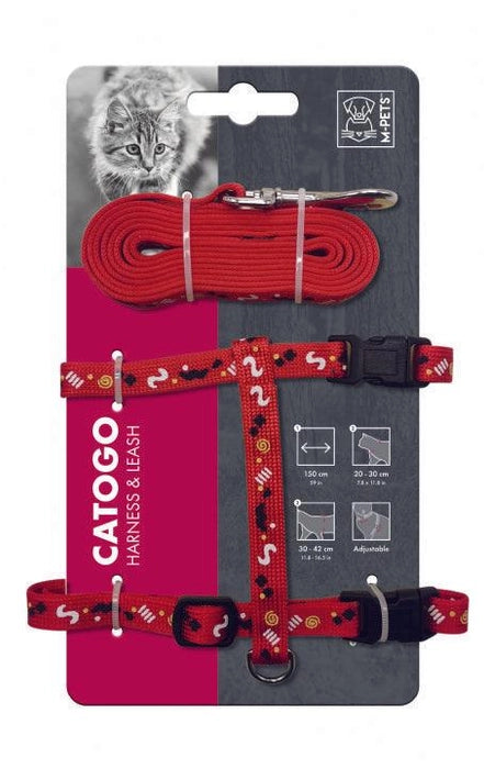 M-Pets Catogo Cat Harness with Leash Set