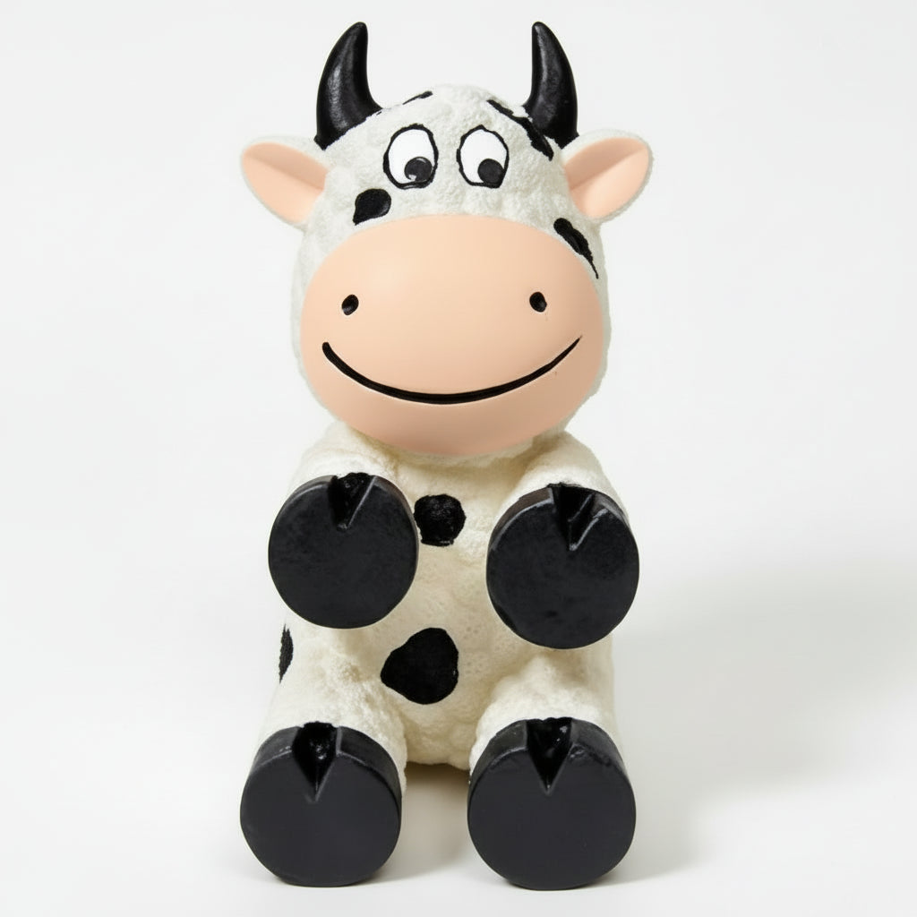 Kong Wiggi Cow Squeaky Toy