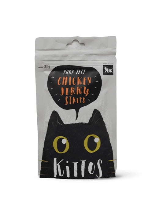 Kittos - Chicken Jerky Strips Treats for Cat 35Gm