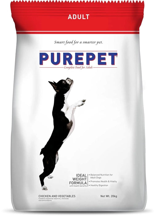 Purepet- Adult Dry Dog Food With Chicken & Vegetable Flavour