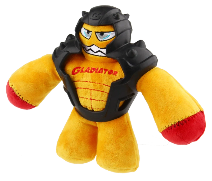 Gigwi- Gladiator Squeaker Inside Plush TPR Dog Toy