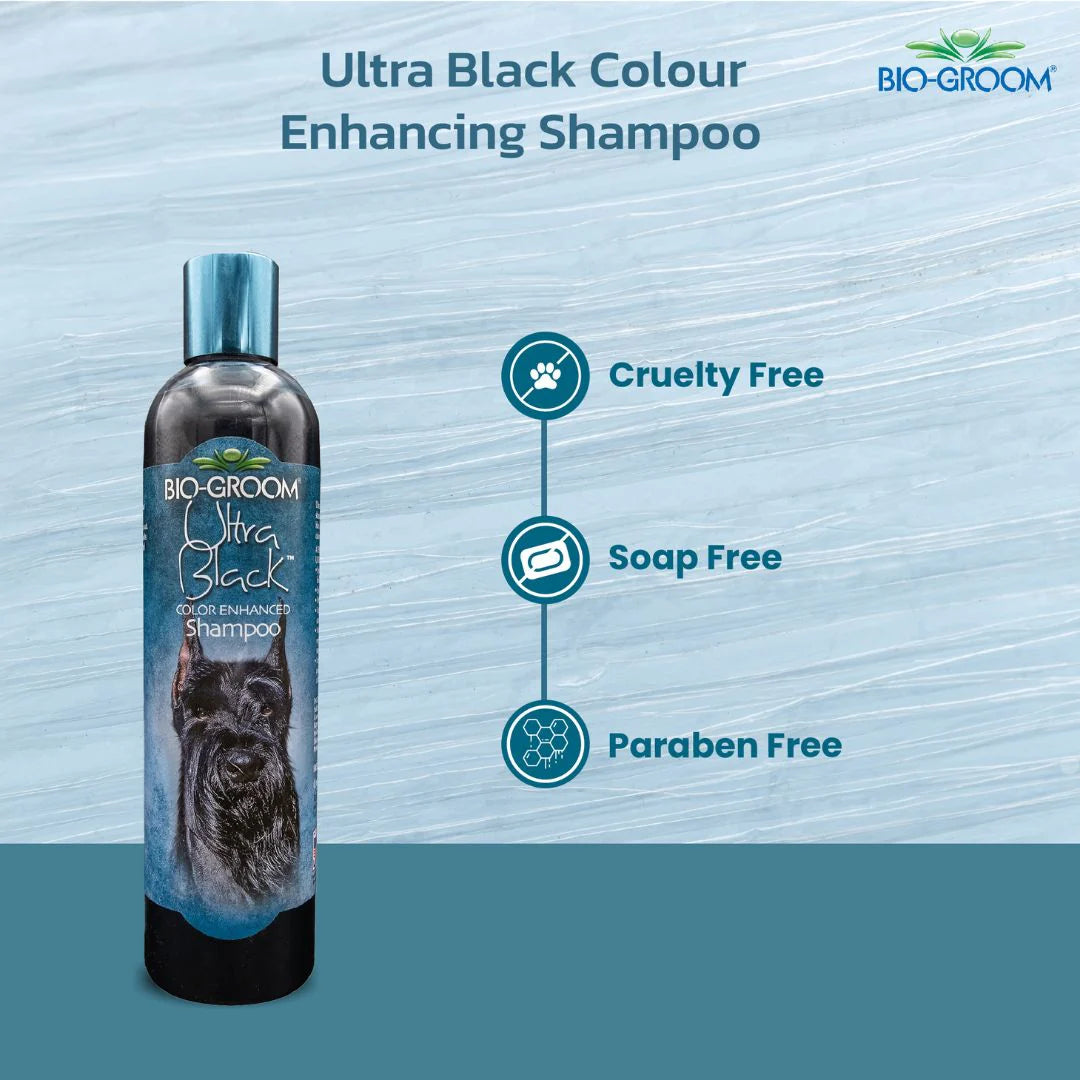 Bio-Groom Ultra Black Colour Enhancing Pet Grooming Shampoo for Cats and Dogs