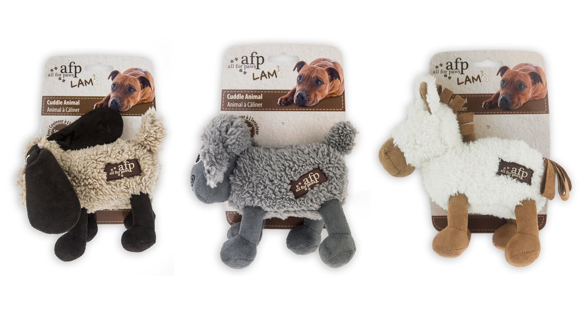 AFP- Lambswool Cuddle Dog Toys