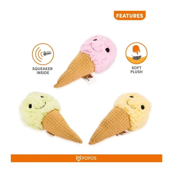 Fofos- Ice Cream Dog Plush toys